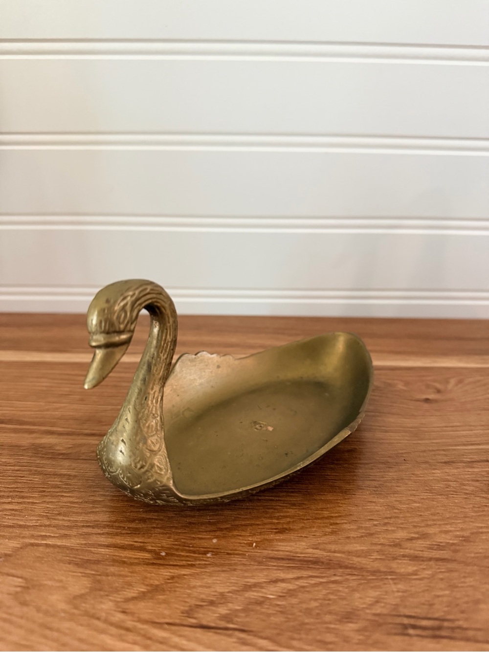 Brass Swan Decorative Dish